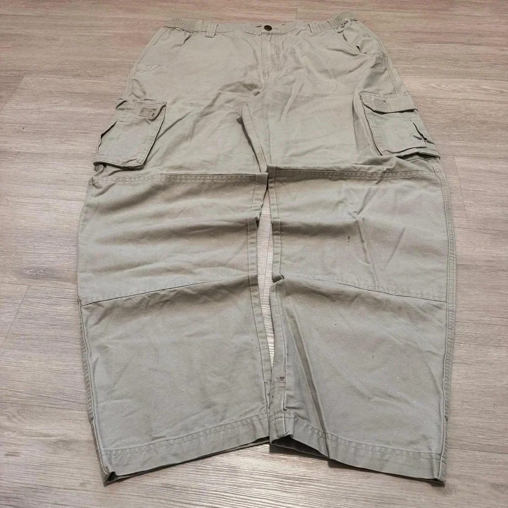36x32 Tan Baggy Wide Leg Pants Y2K Vintage